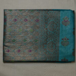 Tussar Monga Muslin Saree