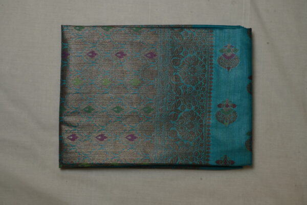 Tussar Monga Muslin Saree