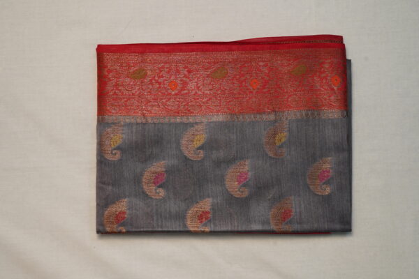 Tussar Monga Raw Silk Saree