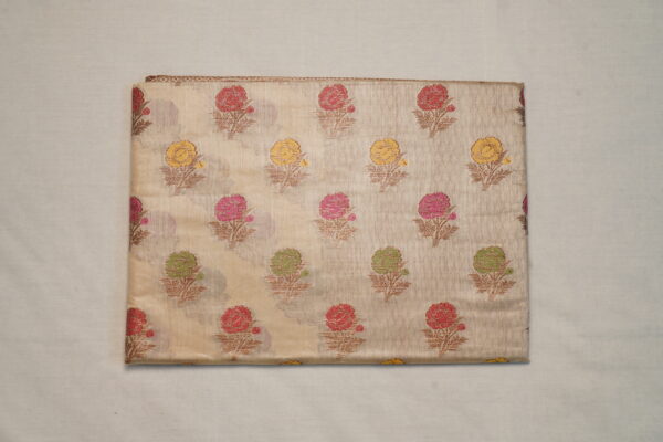 Tussar Monga Gold-Wash Saree