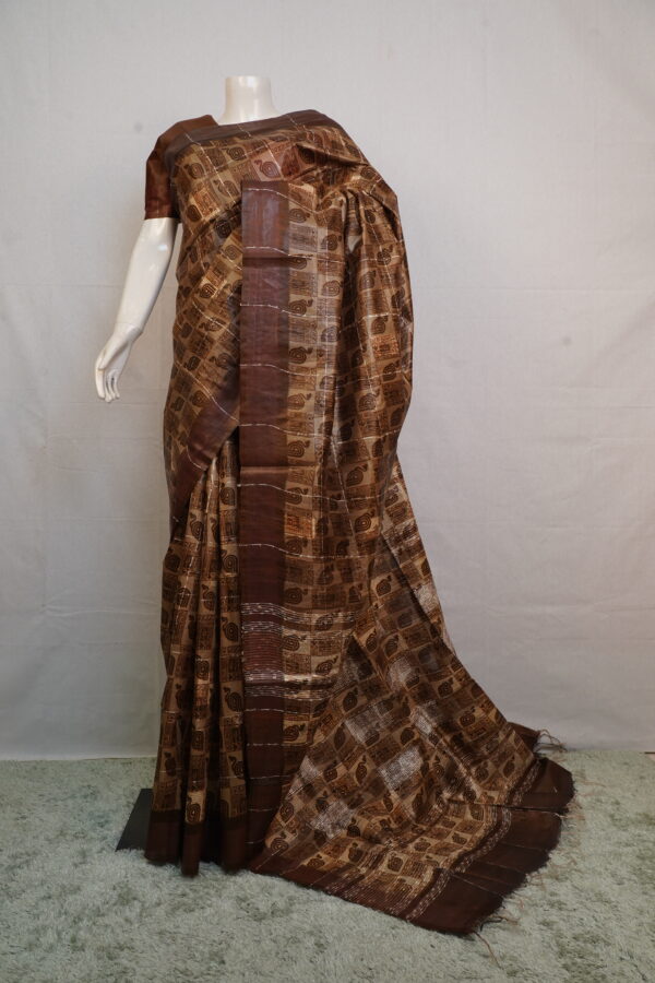 Tussar Silk Ombre Saree