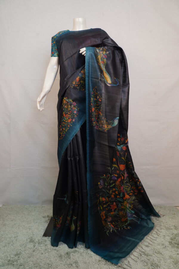 Tussar Silk Minimalist Saree