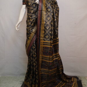 Tussar Silk Tribal Motif Saree