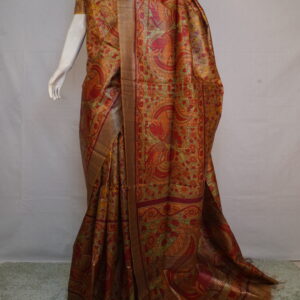 Tussar Silk Zari Border Saree