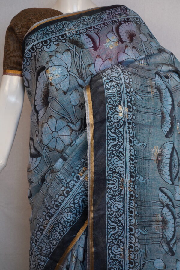 Linen Wide-Cuff Pants