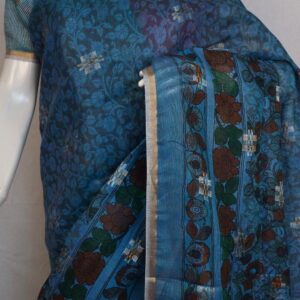 Linen High-Neck Dress