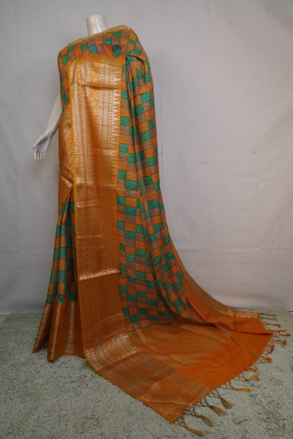 Kota Silk Draped Kurta