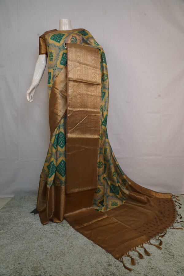 Kota Silk Paneled Saree