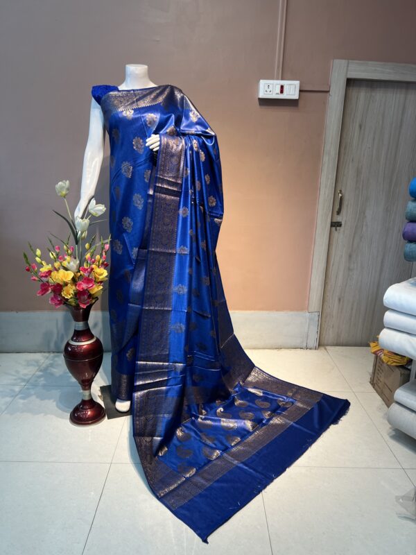Moonga silk saree - Image 5
