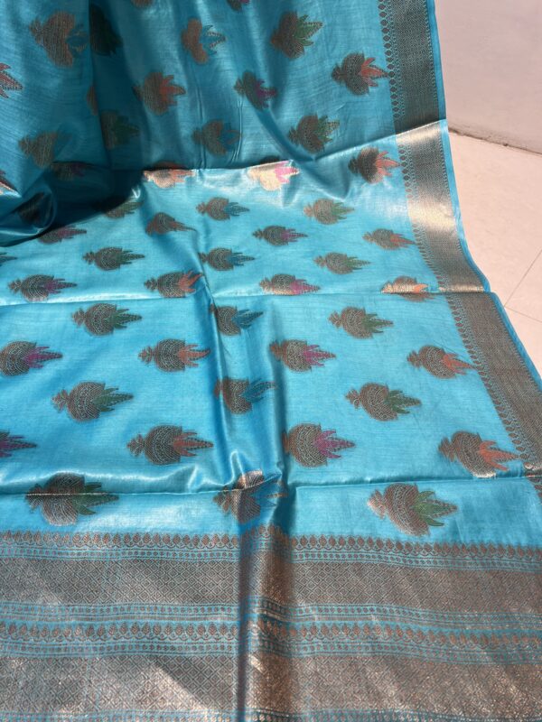 Moonga silk saree - Image 4