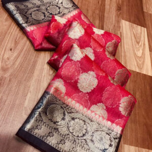 Linen kota sarees with jacquard boota design