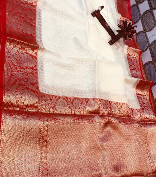 Linen kota sarees with jacquard boota design