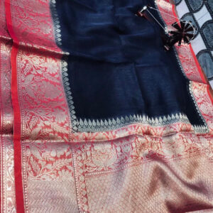 Linen kota sarees with jacquard boota design