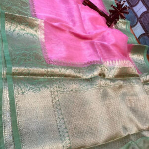 Linen kota sarees with jacquard boota design