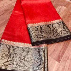 Linen kota sarees with jacquard boota design