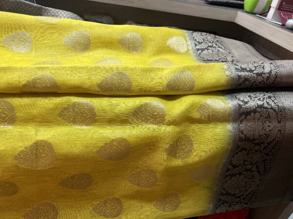 Linen kota boota saree - Image 5