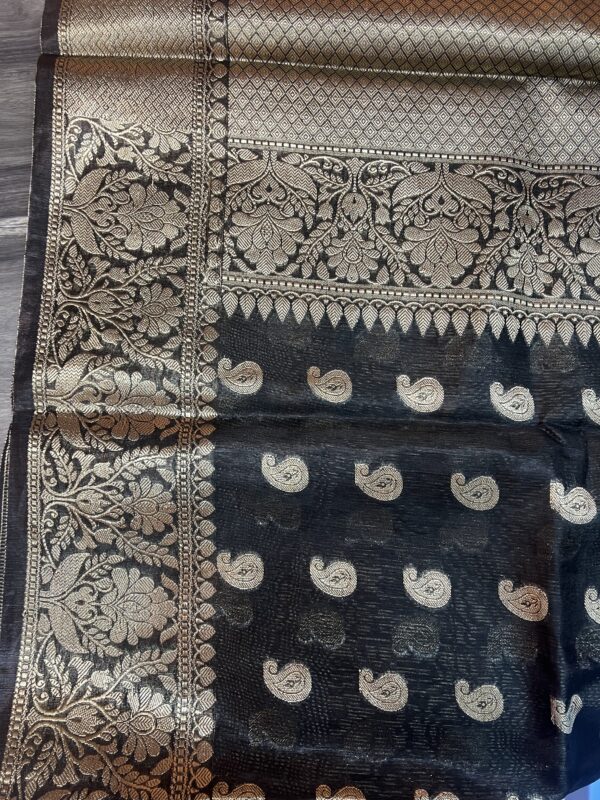 Linen kota boota saree - Image 3