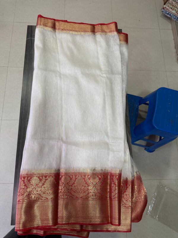 Linen kota boota saree - Image 2