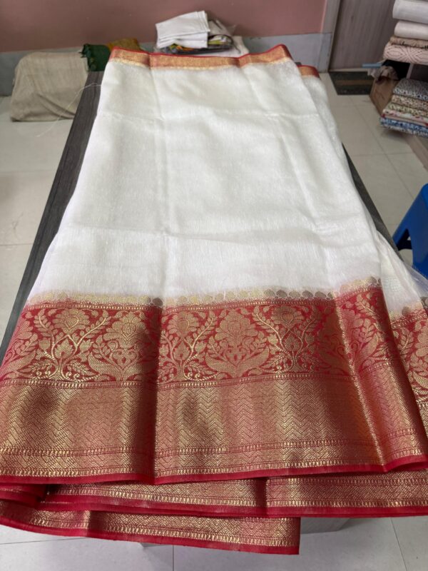 Linen kota boota saree - Image 3