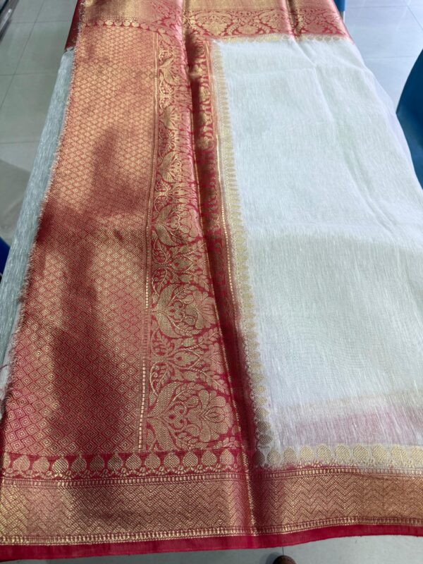 Linen kota boota saree - Image 6
