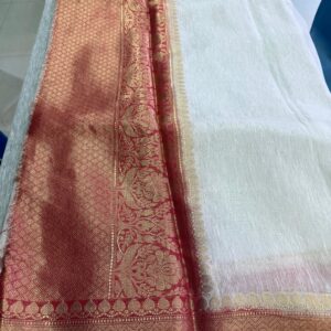 Linen kota boota saree