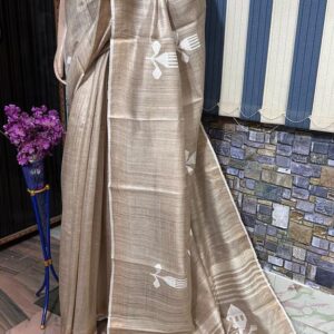 Desi tussar silk saree 