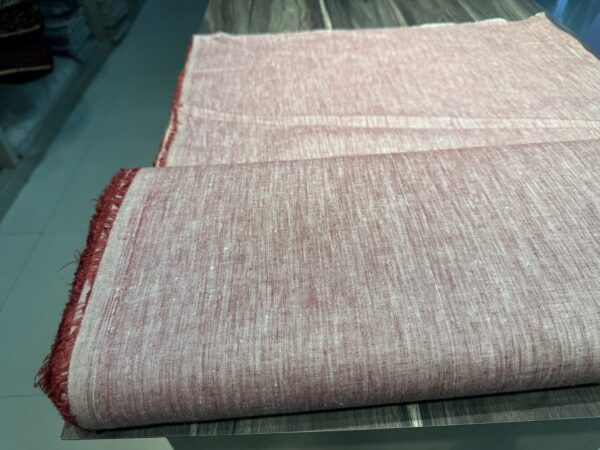 Deep red 60 lea linen - Image 3